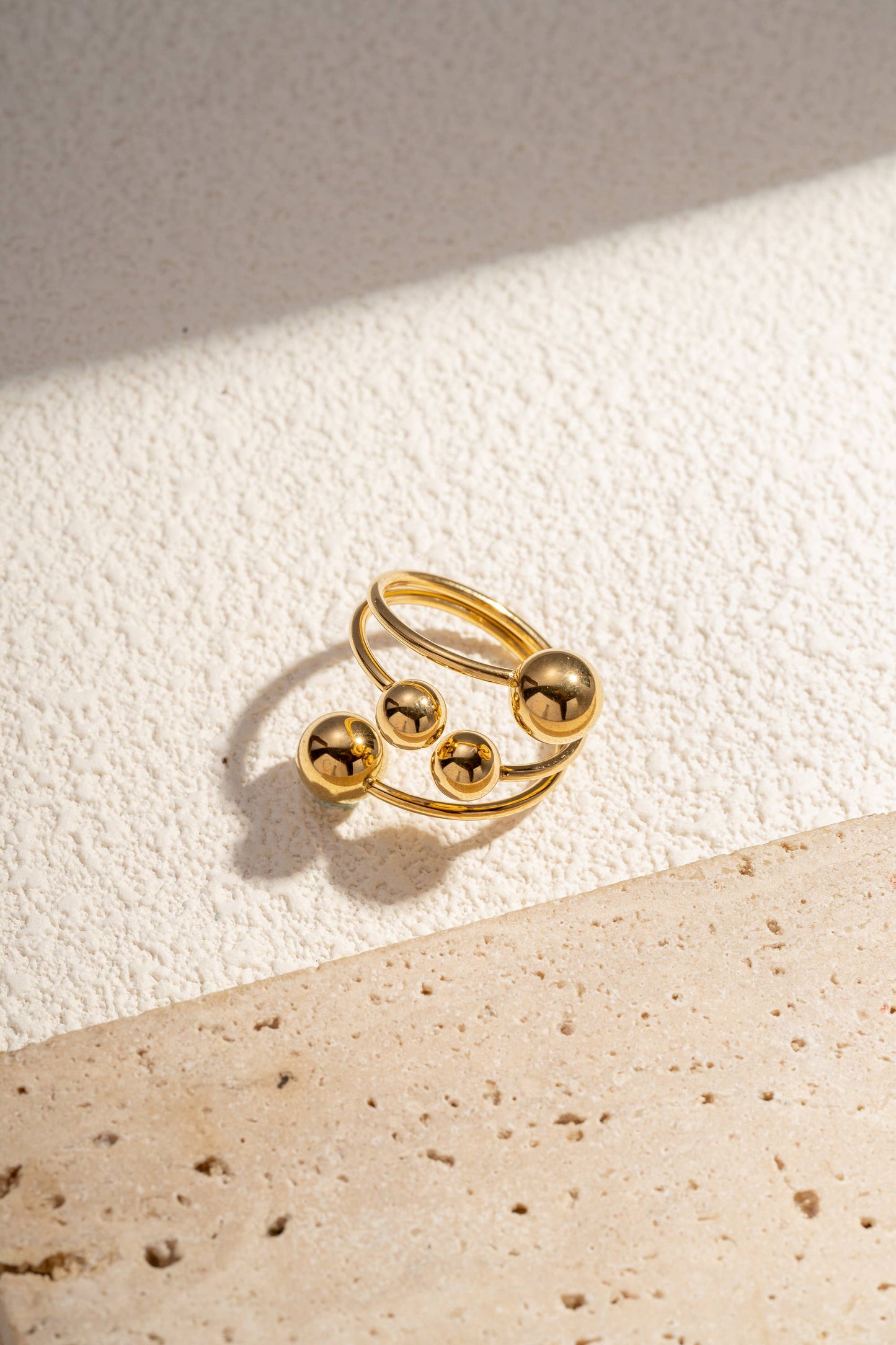 Anello Multi sfere in acciaio inossidabile – regolabile