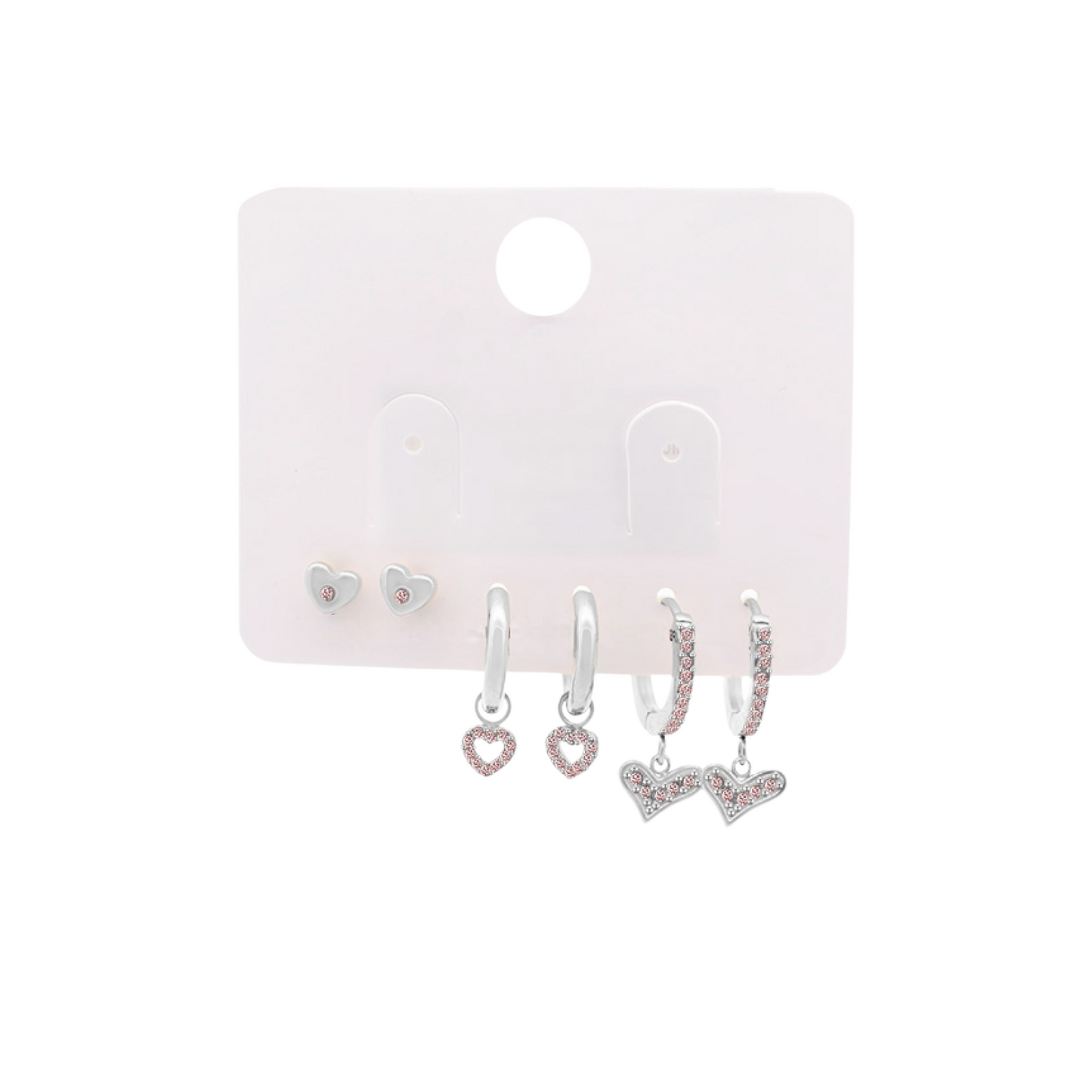 Set Orecchini Cuoricini