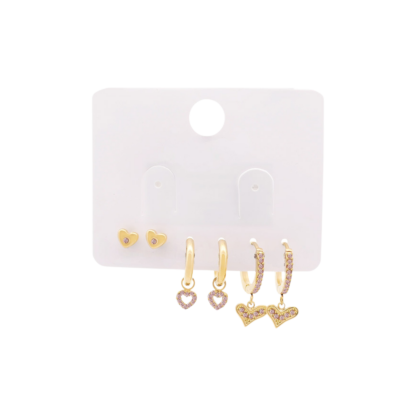 Set Orecchini Cuoricini