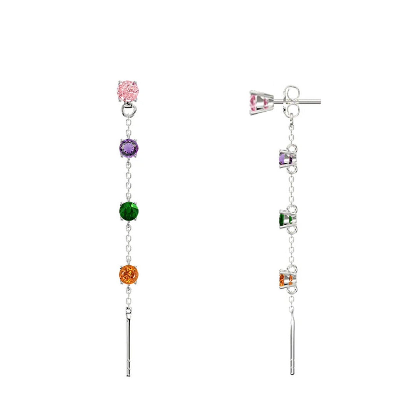 Mono Orecchino Cometa Multicolor